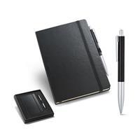 Kit Caderno A5 Personalizado com Caneta em Alumínio Premium - Brinde Corporativo Executivo com Caixa Almofadada