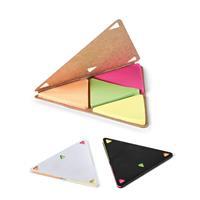 Bloco Adesivo Triangular Personalizado com 4 Post-its – Brinde Corporativo de Escritório